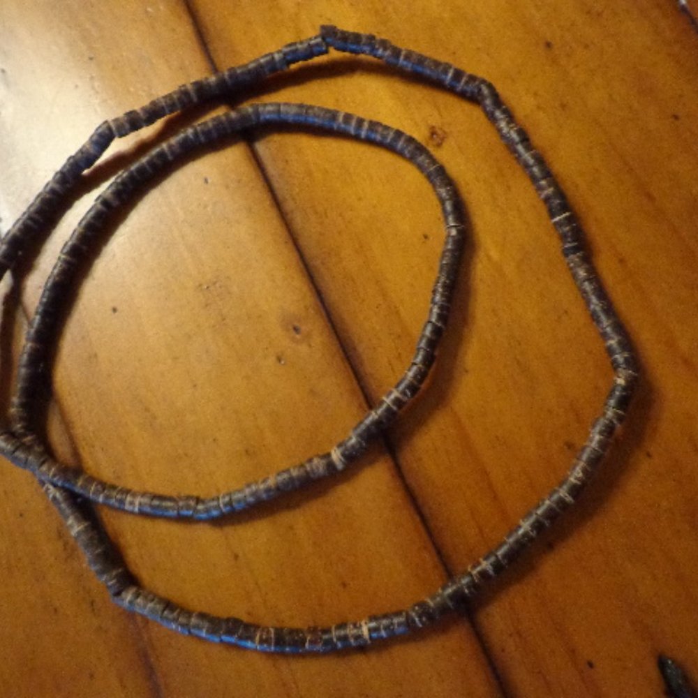 NEW Natural Coconut Waist/Neck Beaded Strand Browns 32" Around